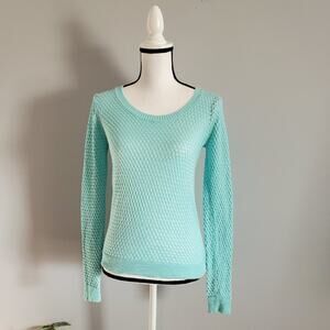 Poof! Long Sleeve Knit & Lace Sweater Size S